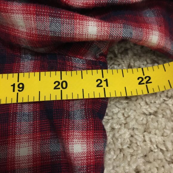 Boston Traders Long Cotton Plaid Button Down Shirt - Picture 11 of 16